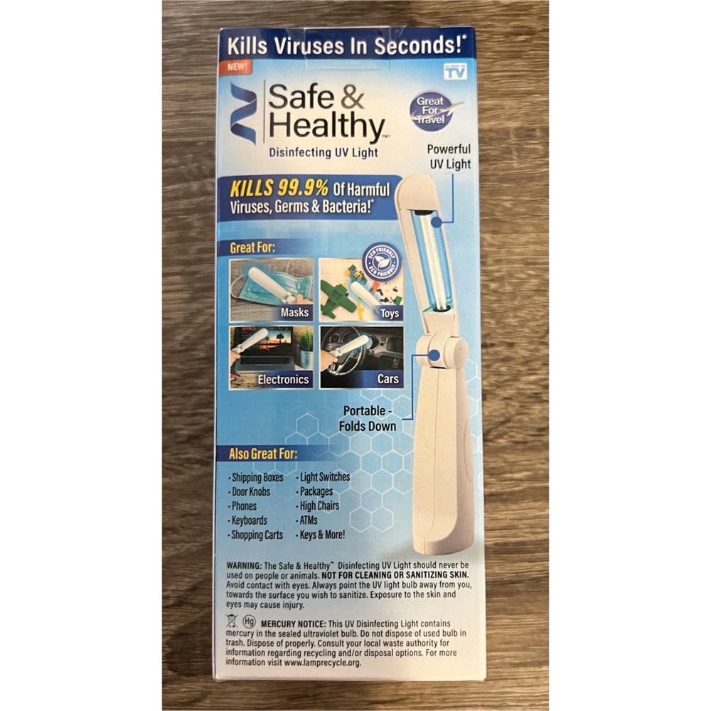As Seen On TV Safe & Healthy Disinfecting UV Light - Picture 4 of 6